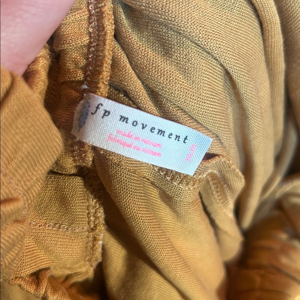 Free People Movement Heart Center Mustard Yellow Sleeveless Romper - Picture 7 of 7